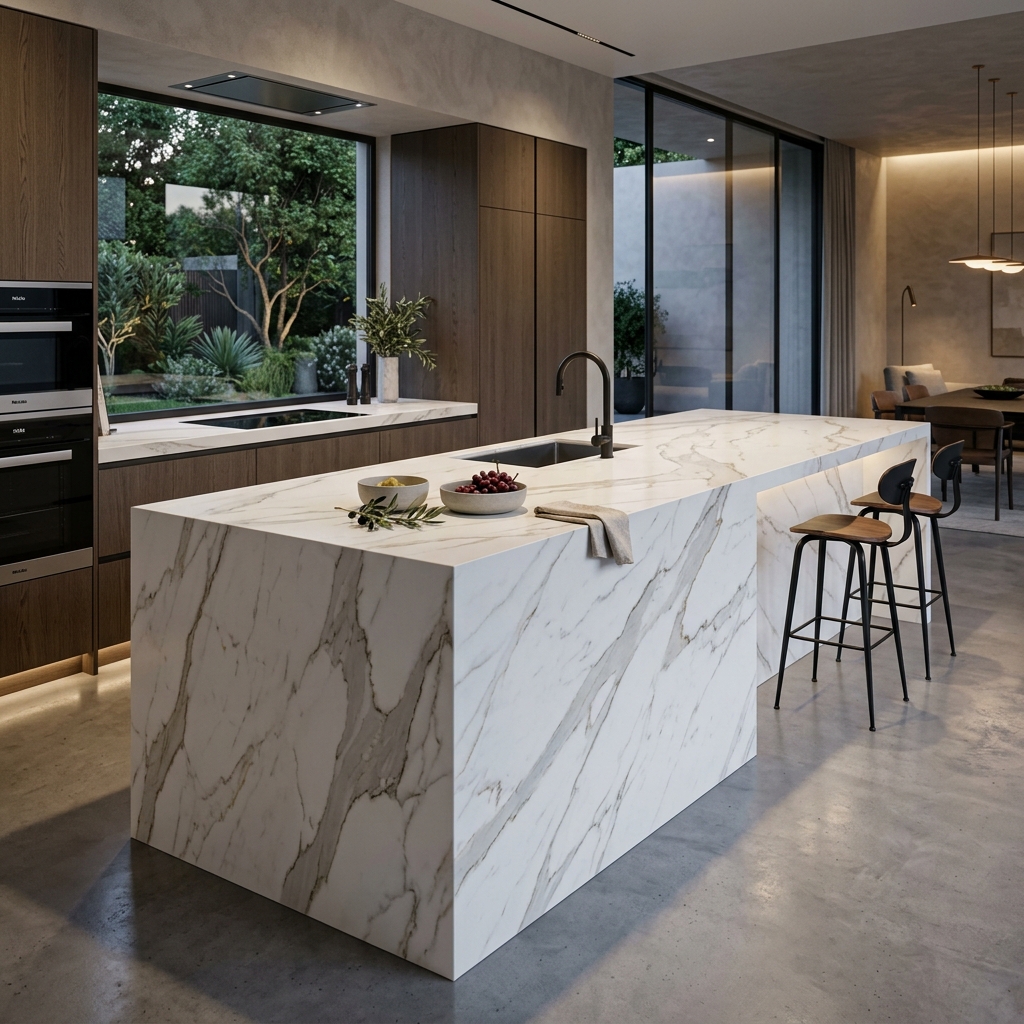 Monolithic Porcelain Kitchen Island